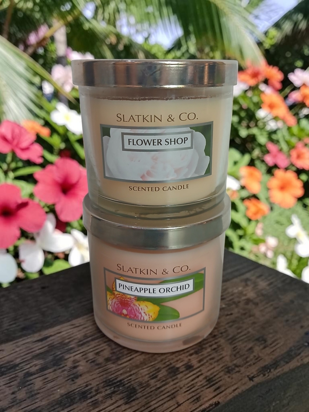 Slatkin & Co. Flower Shop Scented Candle - Cream